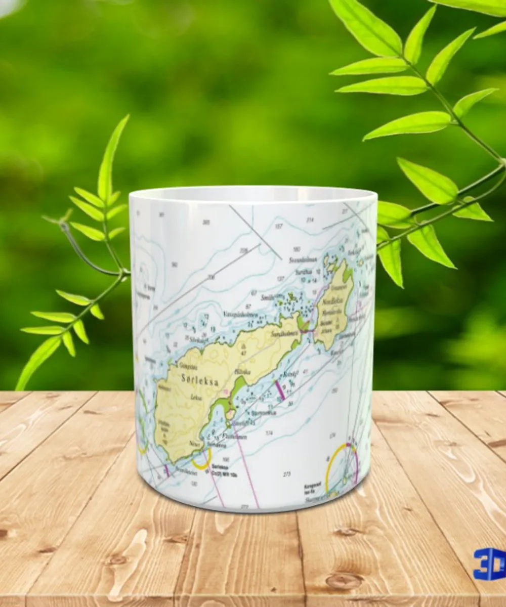 Kopp sjøkart Leksa