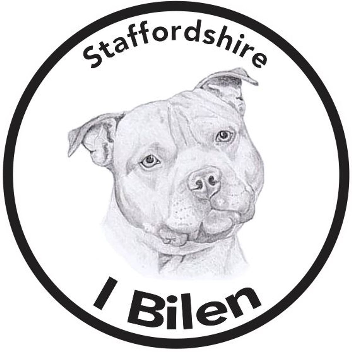 Staffordshire I Bilen Klistremerke