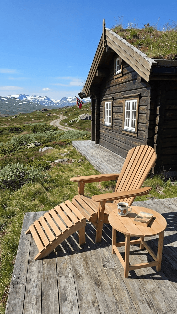 Woods Adirondack fotstøtte
