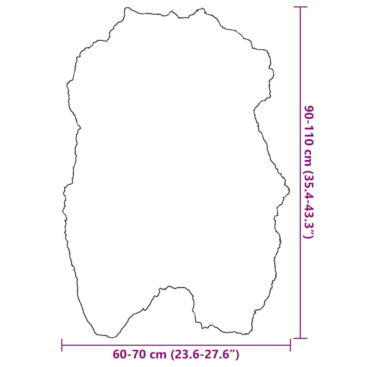 Islandsk Saueskinn hvit