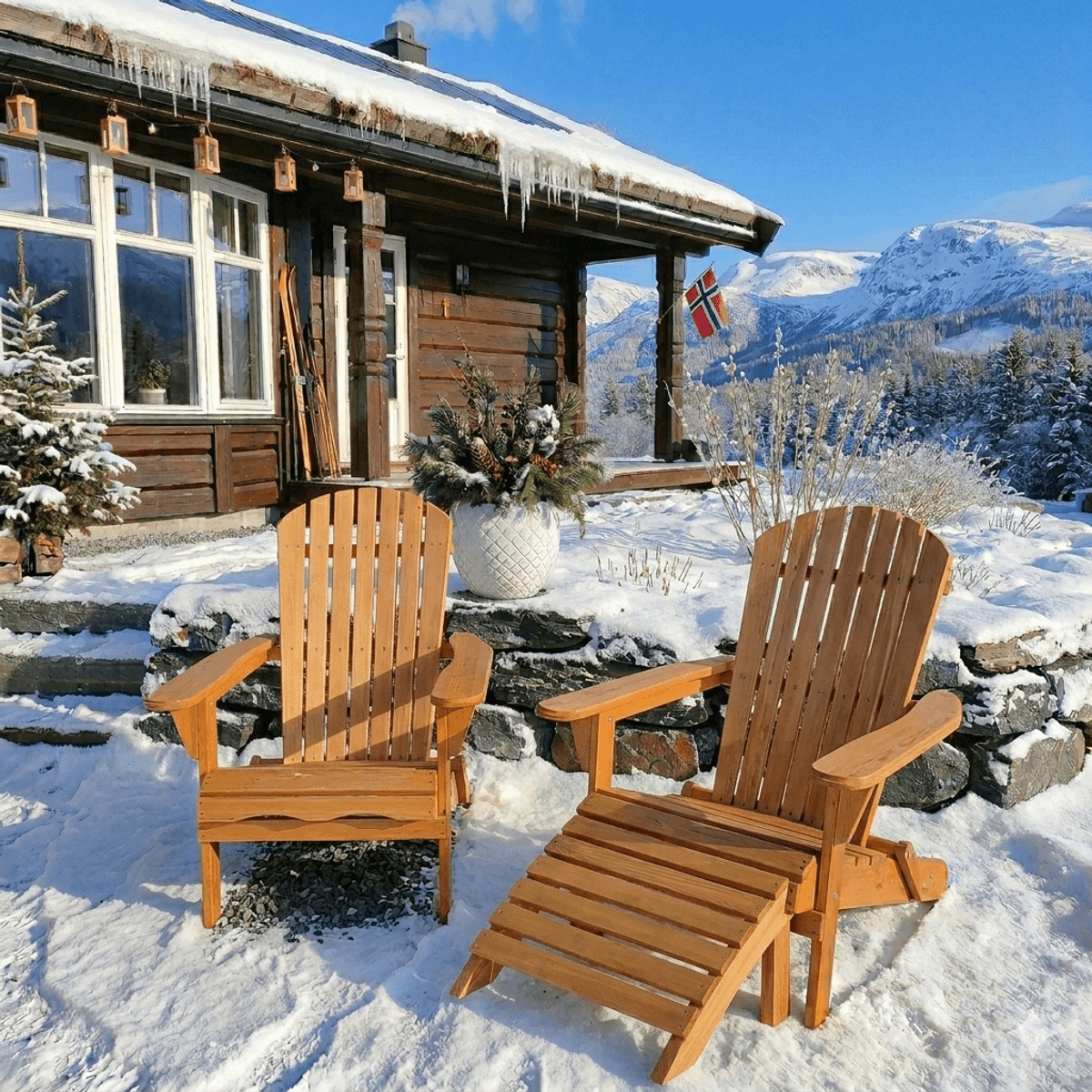 Woods Adirondack fotstøtte